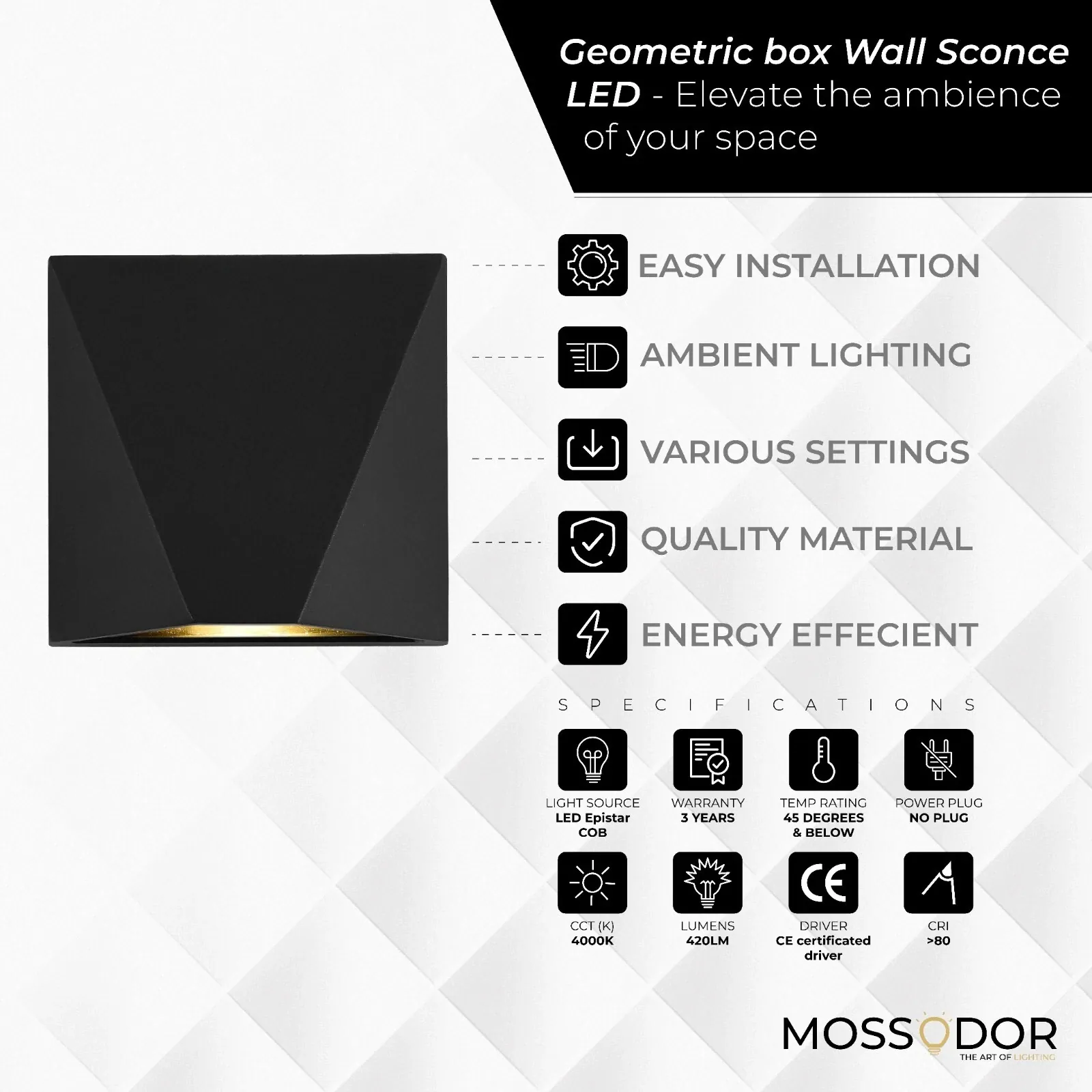 Simple and Contemporary Wall Light