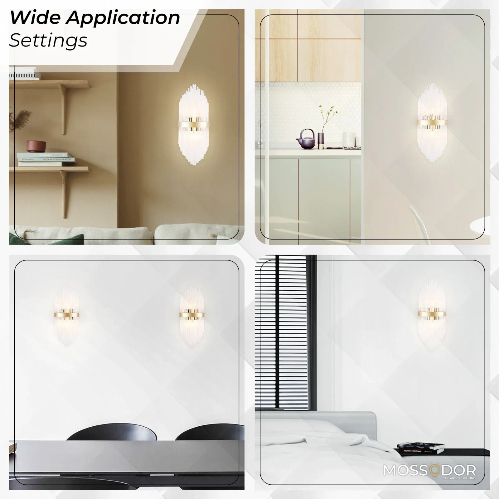Large Luxury Bedside Wall light-50cm