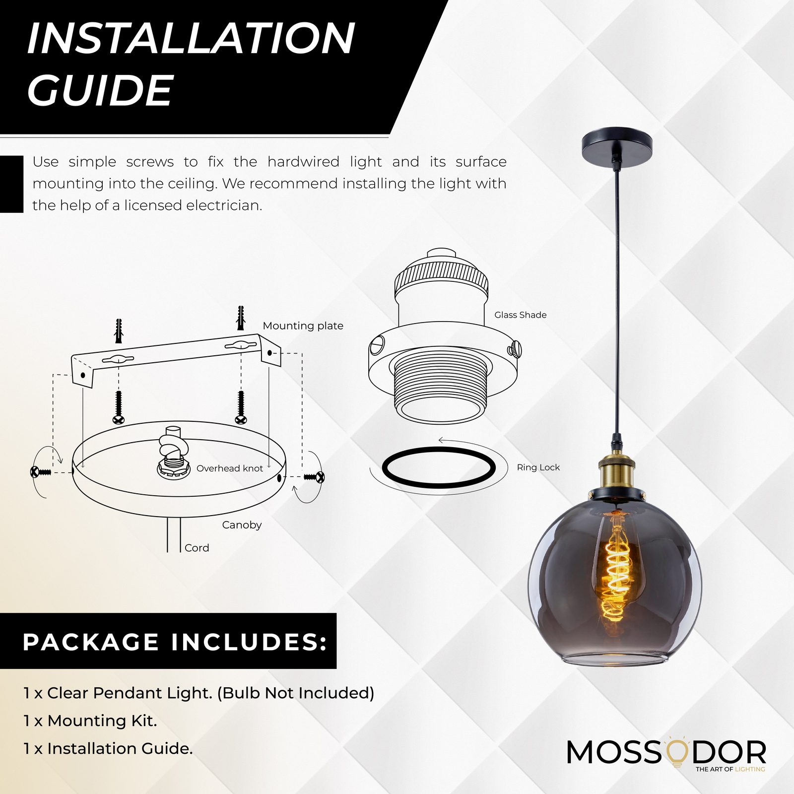 Luna-glass light-pendant