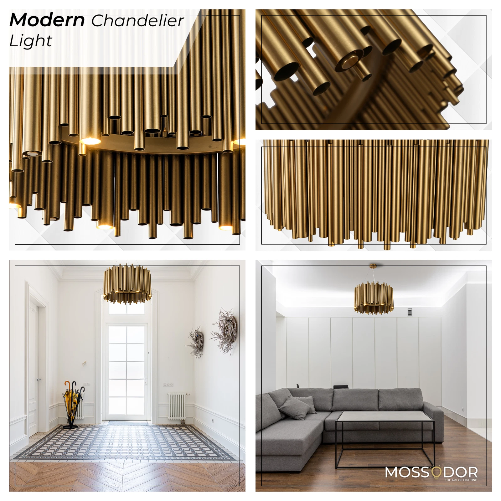 Unique Stainless Steel Round For Hotels - Chandelier