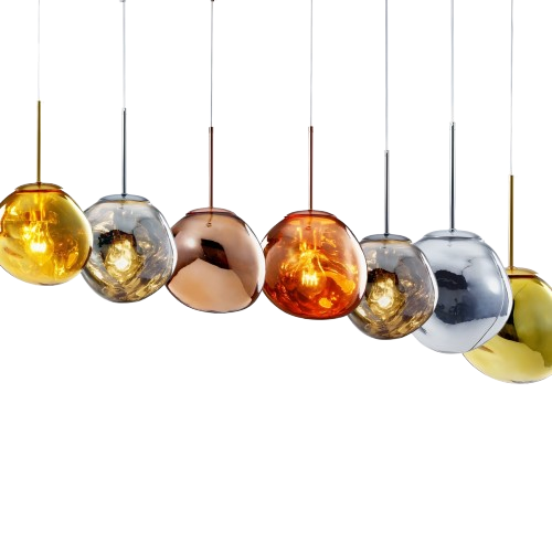 Glass & Copper Ball Pendant Light - Buy Glass & Copper Ball Pendant Light online at Mossodor UK with free delivery